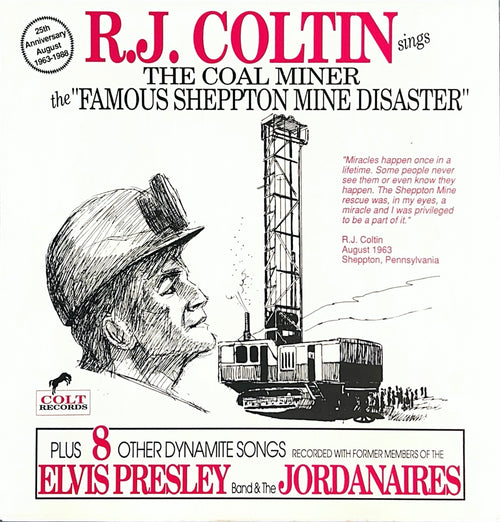 RJ Coltin the Famous Sheppton Mine Disaster - Colt Records Vinyl