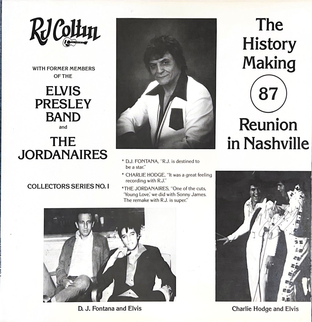 RJ Coltin with former members of the Elvis Presley band and The Jordanaires - Collector Series Record