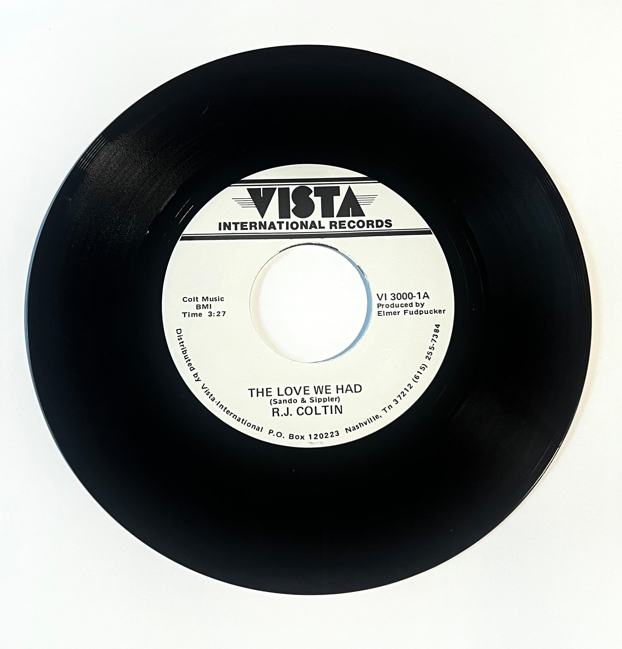 R.J. Coltin Vista International Records 8 inch vinyl